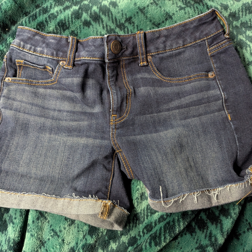 American Eagle Dark Blue Jean Shorts